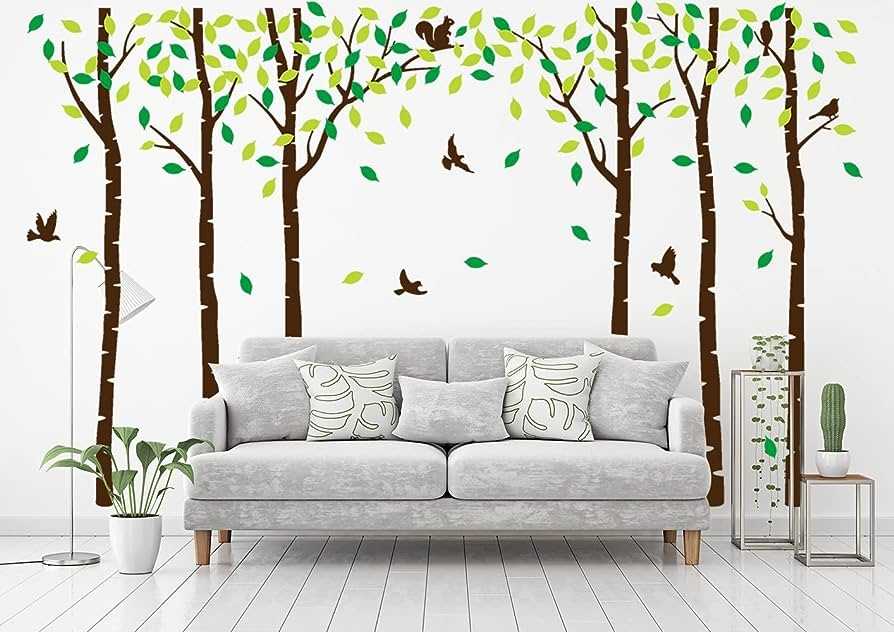 Forest wall stickers for bedroom