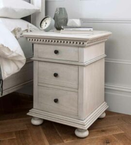 Fleur French Style washed Grey Beside cabinet