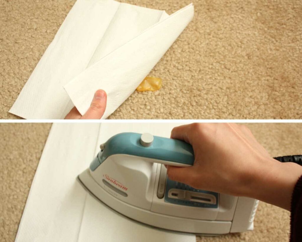Get Wax Out Of The Carpet With Iron