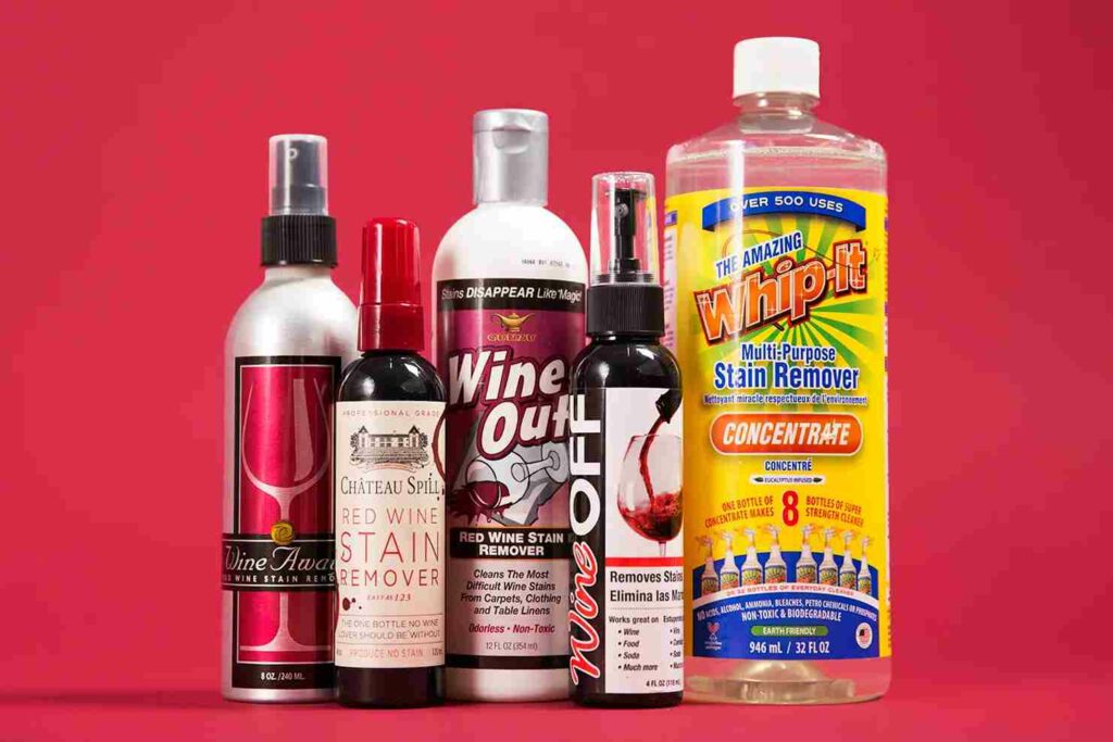 Get Red Wine out of the Carpet with Stain Removal Products
