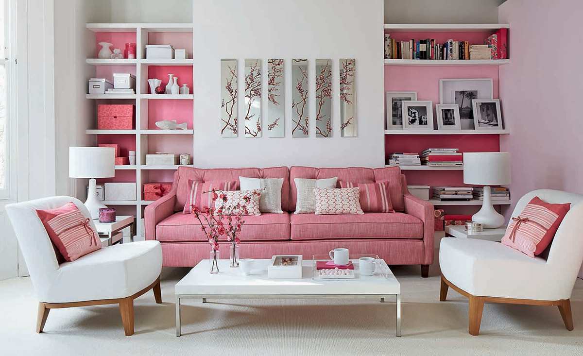 Pink Living Room Ideas
